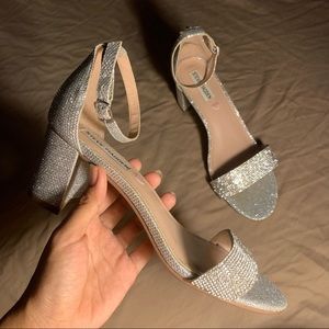 Steve Madden JCarrson rhinestone chunky heels